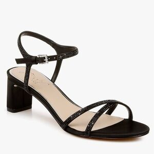 Black Heels with Rhinestones